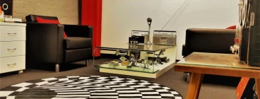 Recording studio foyer