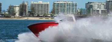 Hela-Va Jet in action in front of Mooloolaba