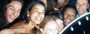 Party goers enjoying Impression Photobooth