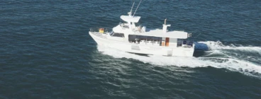 Crusader 1 on the ocean