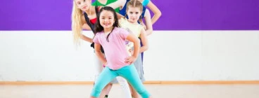 Child practice dance