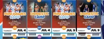 Hawks Holiday Camps this July! Register now!