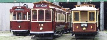 Trams 282, 111 and 1