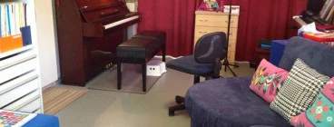 Inside the studio