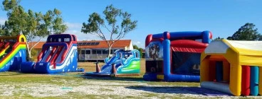 Infkatable fun for back yards or fundraisers