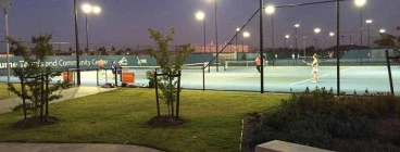 Hume Tennis at Night