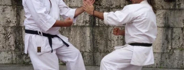 John Ross Shihan 5th Dan Shihan Chief Instructor I.G.K.Headquarters Victoria Over 30 years experience and Lambros Kallianiotis Shidoin 3rd Dan Shidoin Assistant to John Ross Shihan in I.G.K. Headquarters Victoria Over 30 years experience.