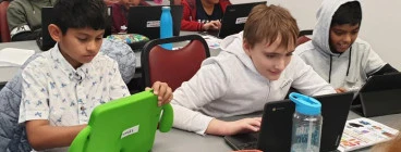 Young coders at work