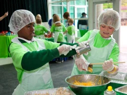 Kids can participate in community activities sponsored by corporations and non-profit organizations.