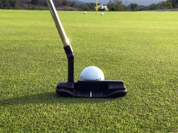 Golf putting Practicing