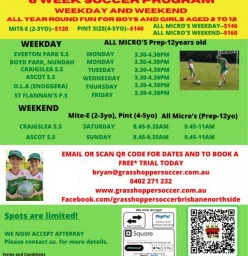 Term 3 2024 OPEN FOR ENROLMENT NOW, we now accept Afterpay. Chermside West Soccer Classes &amp; Lessons