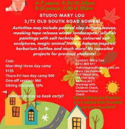 Autumn Holiday Art Camp! Bowral Art Classes &amp; Lessons