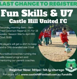 Funskills &amp; U7 Soccer Castle Hill Soccer Clubs