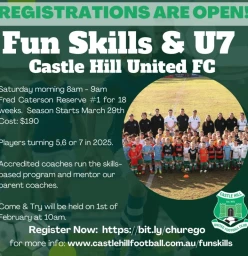 Funskills &amp; U7 Soccer Castle Hill Soccer Clubs