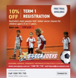 Free Trial for Indoor Soccer Program Victoria Point Fitness Coaches &amp; Instructors