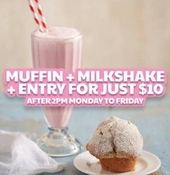 Croc&#039;s Playcentre After School Special! Grab a milkshake, muffin AND entry for only $10 weekdays after 2pm. Marsden Park Cafes with kids Play Areas