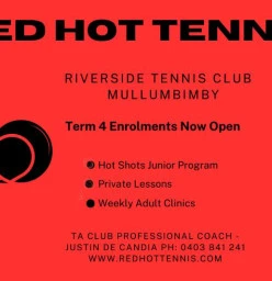 Term 4 Tennis Coaching Mullumbimby Tennis Classes &amp; Lessons