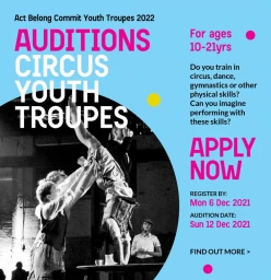 CircusWA Youth Troupe Auditions 2022 Fremantle Circus Classes &amp; lessons