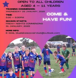 MiniRoos Soccer 2025, for boys &amp; girls 5yrs to 11yrs Mount Gambier Soccer Clubs