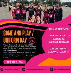 Come and try Liverpool Netball Associations