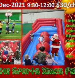 Little Sports Xmas Party 9:30-12:00 on 13-Dec (Mon) Springvale South Play School Holiday Activities