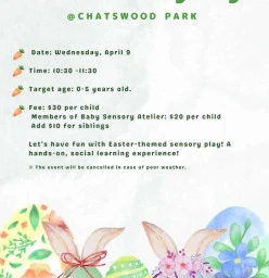 Easter Sensory Play Chatswood Early Learning Classes &amp; Lessons