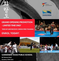 GRAND OPENING PROMOTION Rosebery Taekwondo Schools