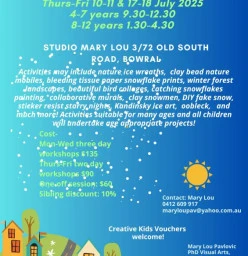 Winter School Holiday Art Workshops Bowral Art Classes &amp; Lessons