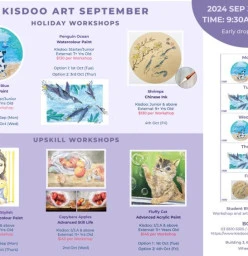 2024 Sept-Oct Holiday Workshops Glen Waverley Art Classes &amp; Lessons