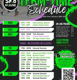 2026 Term-time Schedule - Sk8house Carrum Downs Roller Skating Rinks