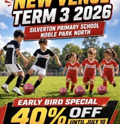NEW VENUE OPENING – TERM 3 2026! Keysborough Soccer Classes &amp; Lessons