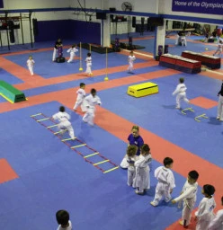 Warm up drills with our Tiny Tigers