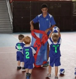 Learning to work as a team and listen to the coaches