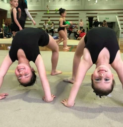 Upside down Rhythmic Gymnastics fun