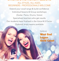 Singing and piano lessons