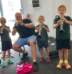 Nic Jeffries and the JAM Clarinet Crew