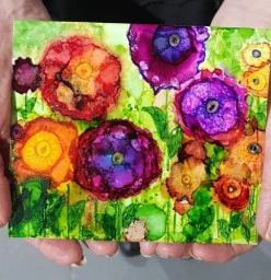 Alcohol Inks on Yupo Paper