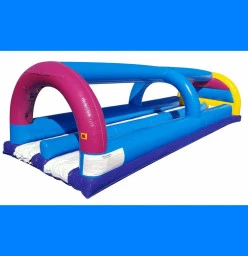 Double Lane Inflatable Waterslide
