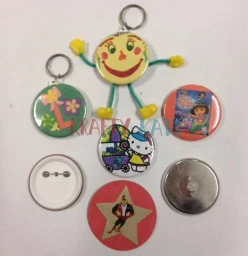 Badge making including magnets & keychains