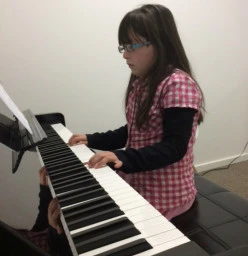 One of our students learning