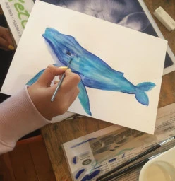 Watercolour Whales