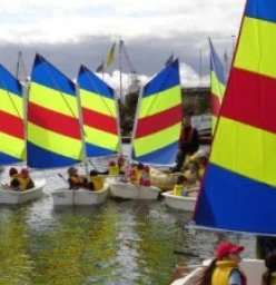 OziOptis designed especially for fun safe children's sailing