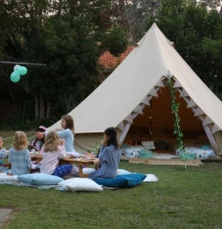 Backyard Glamping with Friends