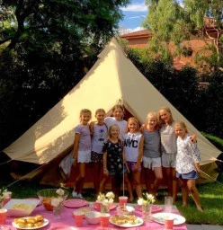 Girls Glamping Parties