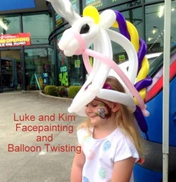Luke and Kim Facepainting and Balloon Twisting Korumburra 1
