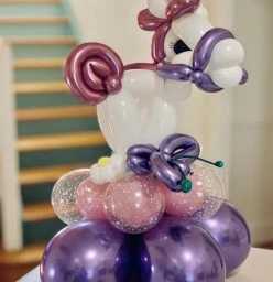 Unicorn balloon sculpture made to order