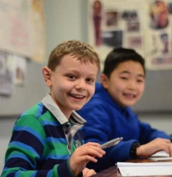 Students enjoying class