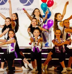 Combining Gymnastics and Dance into exciting routines.