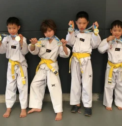 Kids after local competition