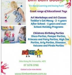 Bim Bam Boom Educational Toys, Art Workshop, and Children's Birthday parties
